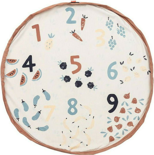Play&go Kinder Spielmatte aus Stoff Veggie Numbers Mehrfarbig 40cm 1Stück