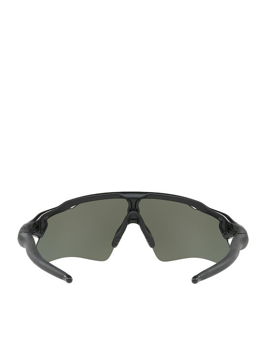 Oakley Radar Ev Path Ανδρικά Γυαλιά Ηλίου με Μαύρο Κοκκάλινο Σκελετό και Μαύρο Polarized Καθρέφτη Φακό OO9208-51