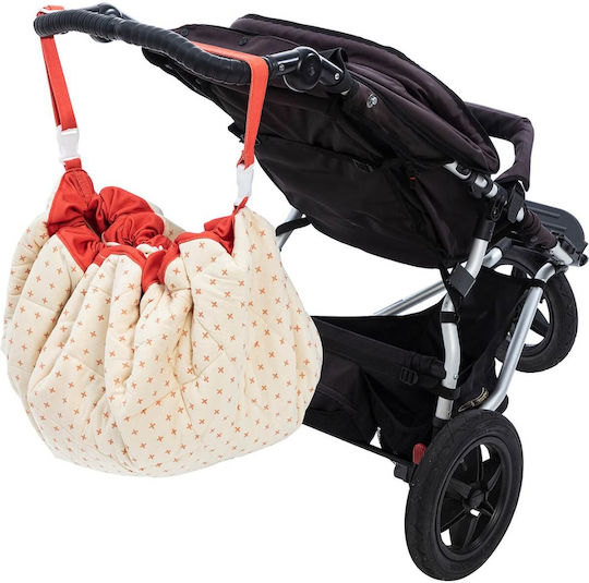 Play&go Kinder Spielmatte aus Stoff Icons Beige 120x40cm 1Stück