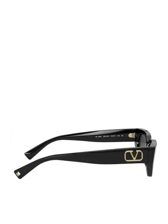 Valentino Femei Ochelari de soare cu Negru Rame din plastic Cadru și Negru Ochelari de soare Lentilă VA4080 50018G