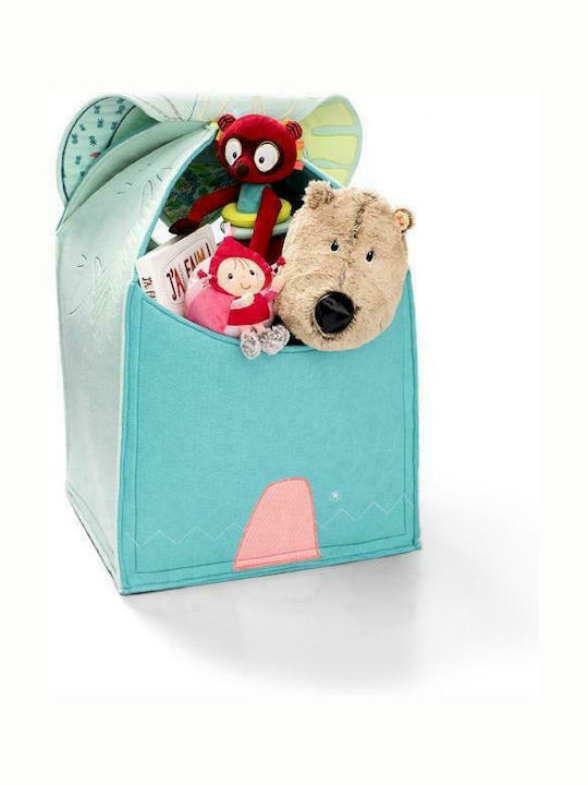 Lilliputiens Children's Storage Basket made of Fabric Turquoise 1pcs