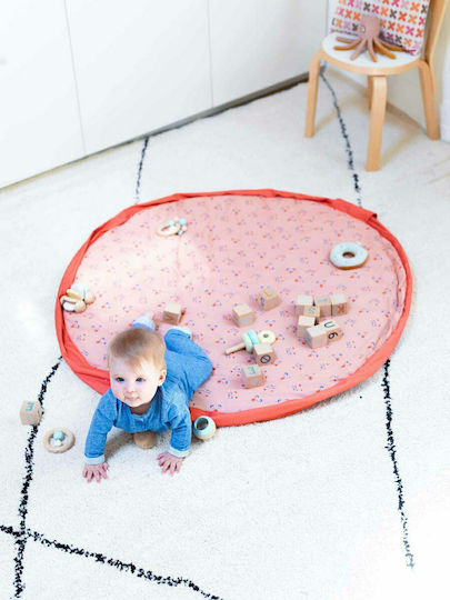 Play&go Kinder Spielmatte aus Stoff Animal Faces Rosa 40cm 1Stück