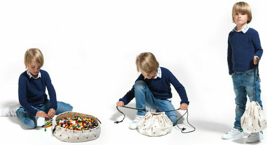 Play&go Kinder Spielmatte aus Stoff Mini Thunderbolt Weiß 40cm 1Stück