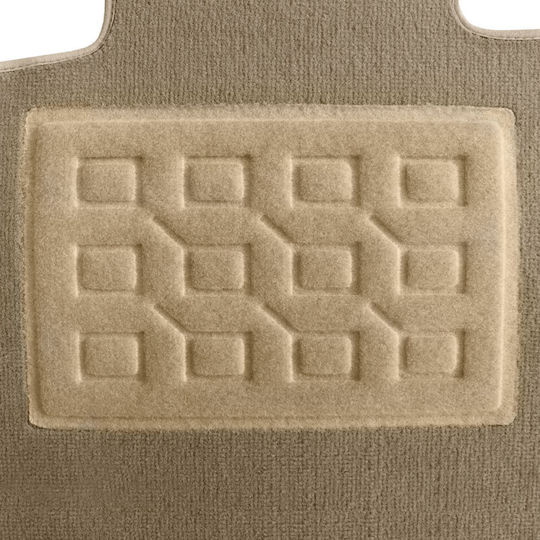 Set of Front and Rear Mats 4pcs for Audi Q3 2011 2018 Beige