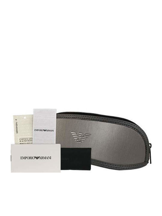 Emporio Armani Ανδρικά Γυαλιά Ηλίου με Μαύρο Κοκκάλινο Σκελετό και Γκρι Φακό EA4129 504287