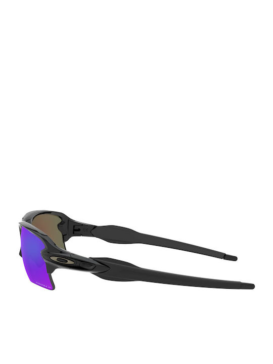 Oakley Flak 2.0 XL Мъжки Слънчеви Очила с Черна Пластмасова Рамка и Лилави Поляризирани Огледални Стъкла OO9188-F7
