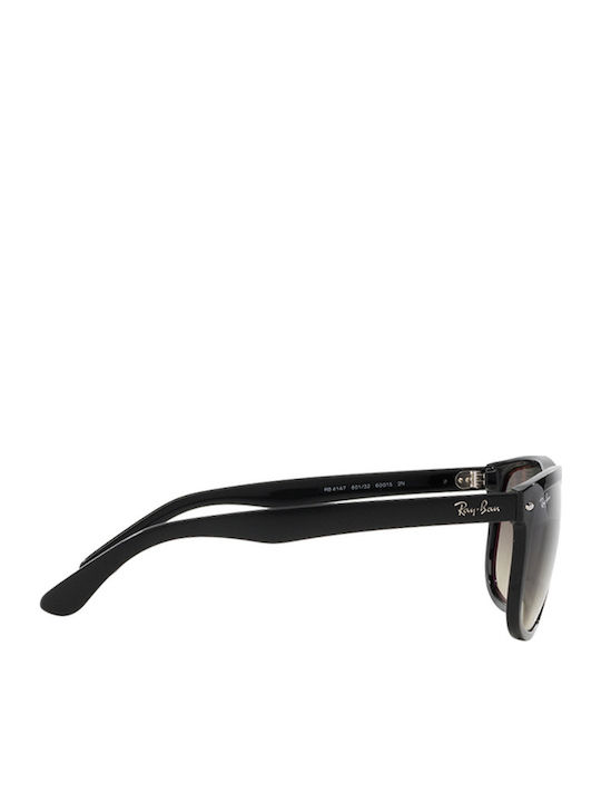 Ray Ban Boyfriend Unisex Ochelari de soare cu Negru Cadru și Gri Degrade Lentilă RB4147 601/32