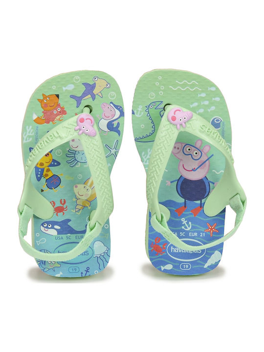 Παιδικές Σαγιονάρες Flip Flops Peppa Pig Πράσινες Peppa Pig
