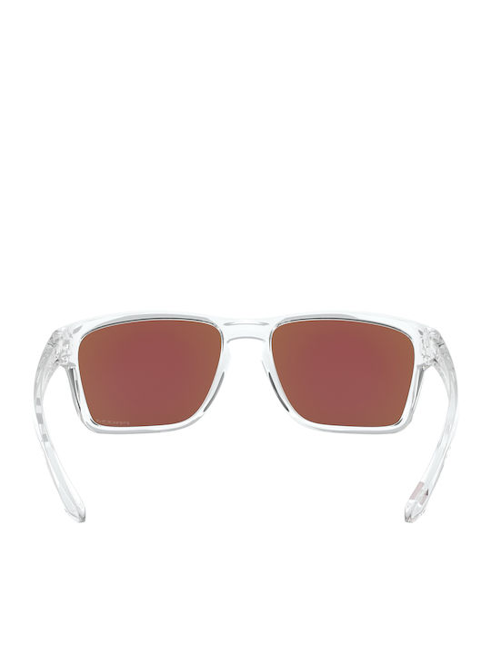 Oakley Sylas Men's Sunglasses with Transparent Plastic Frame and Light Blue Mirror Lens OO9448-04