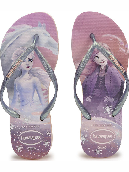 Παιδικές Σαγιονάρες Flip Flops Frozen Ασημί Slim