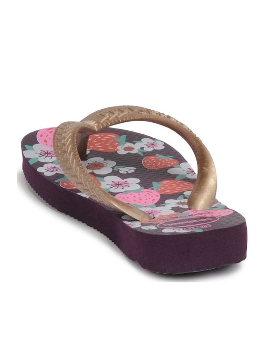 Șlapi pentru copii Flip Flops Violet Flores