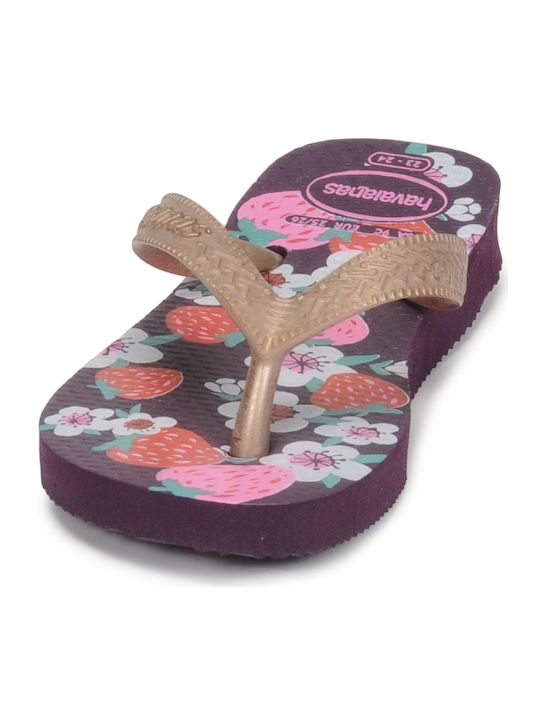 Șlapi pentru copii Flip Flops Violet Flores