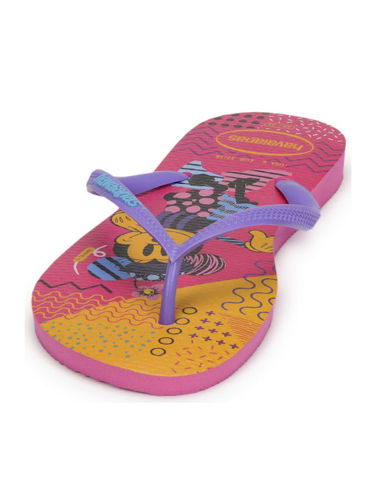 Παιδικές Σαγιονάρες Flip Flops Minnie Μωβ Slim Disney Cool