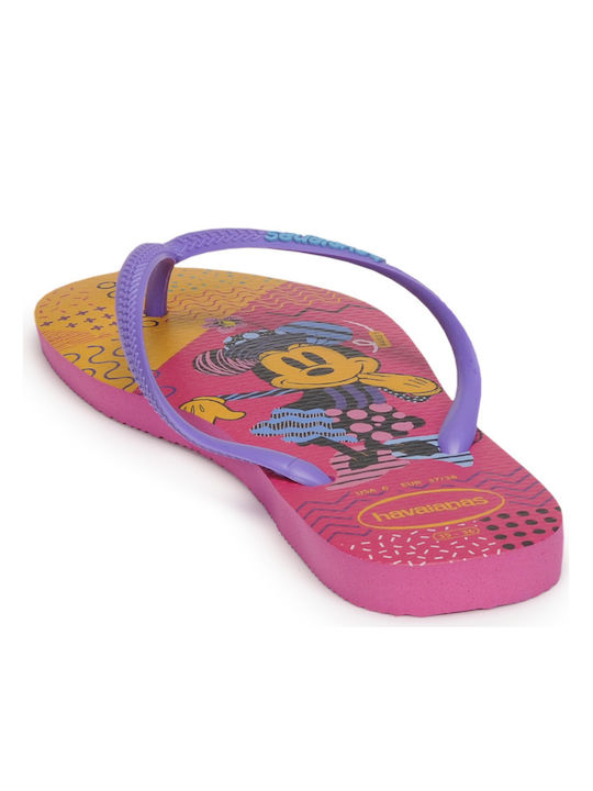 Παιδικές Σαγιονάρες Flip Flops Minnie Μωβ Slim Disney Cool