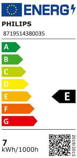Philips Corepro Λάμπα LED 7W 115mm για Ντουί E27 και Σχήμα A60 Θερμό Λευκό 806lm