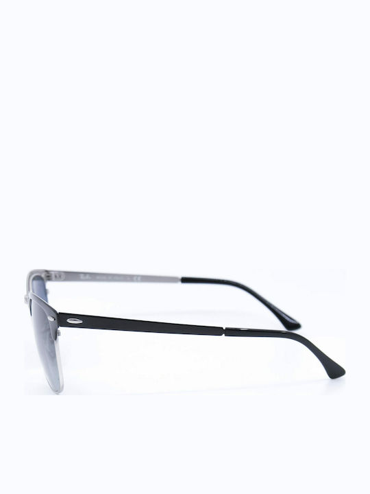 Ray Ban Clubmaster Metal Unisex Ochelari De Soare Cu Ramă Metalică Argintie Și Lentile Gri Degrade