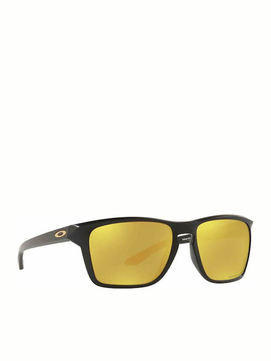 Oakley Sylas Men's Sunglasses with Black Plastic Frame and Yellow Polarized Mirror Lens OO9448-15