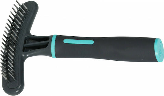 Zolux NAH Double-rowed Comb for Misc Hair Lengths for Coat Grooming Turquoise