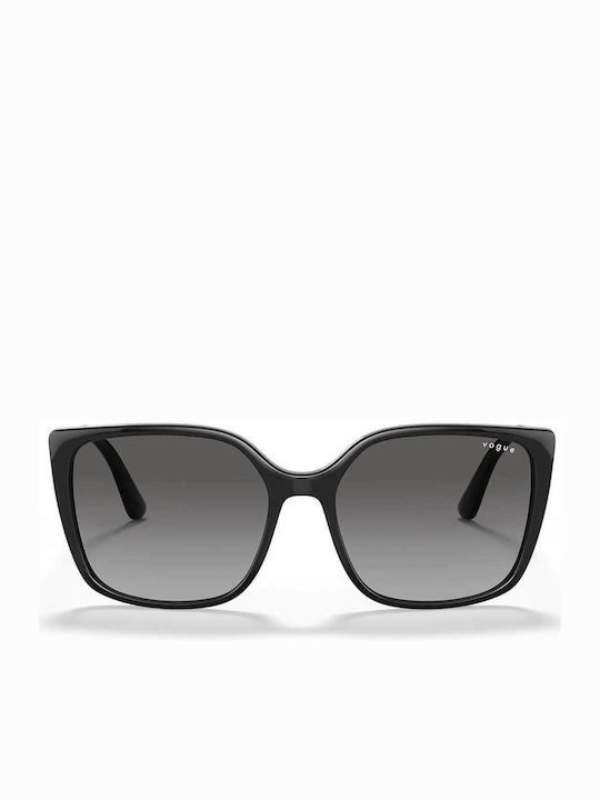 Vogue Sonnenbrillen mit Schwarz Schildkröte Rahmen und Schwarz Verlaufsfarbe Linse VO5353S W44/11