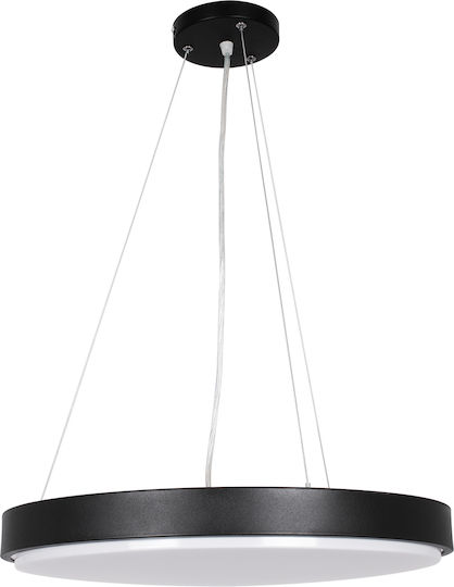 GloboStar Casper Black LED Ceiling Light with Warm to Cool White Light 45x45cm