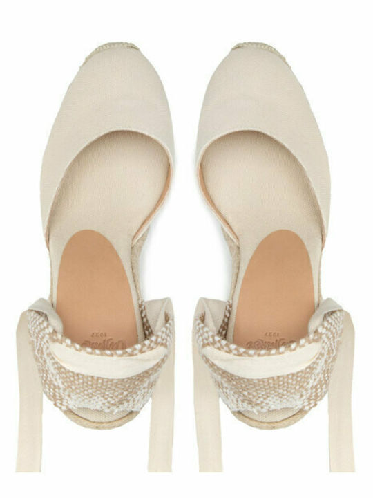 Carina Damenplattformen im Espadrilles-Stil Beige