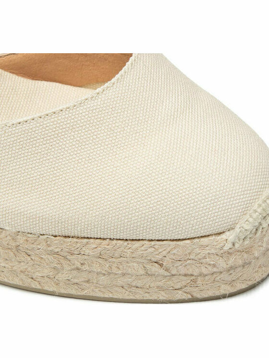 Carina Damenplattformen im Espadrilles-Stil Beige