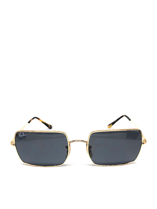 Ray Ban Women's Sunglasses with Gold Metal Frame and Gray Lens RB1969 9150/B1