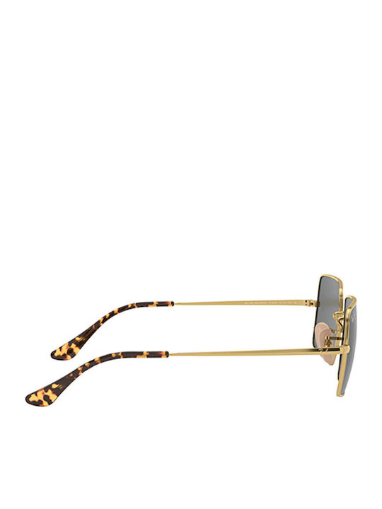 Ray Ban Women's Sunglasses with Gold Metal Frame and Gray Lens RB1969 9150/B1