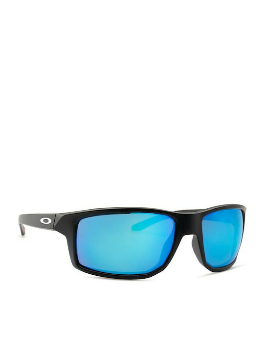 Oakley Gibston Ανδρικά Γυαλιά Ηλίου με Μαύρο Κοκκάλινο Σκελετό και Μπλε Polarized Καθρέφτη Φακό OO9449-12