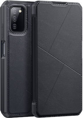 Dux Ducis Skin X Carte Piele artificială Negru (Galaxy A03s)