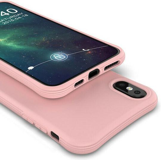 Hurtel Back Cover Σιλικόνης Ροζ (iPhone XS Max)