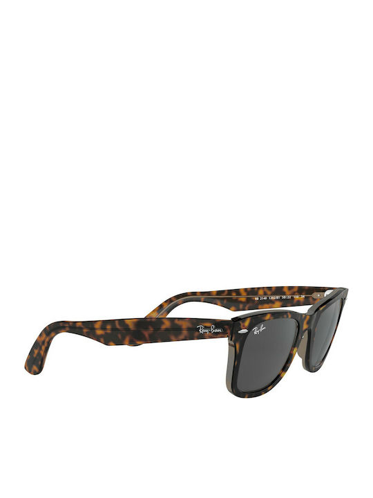 Ray Ban Wayfarer Унисекс Слънчеви Очила с Кафяви Костенуркови Пластмасови Рамки и Черни Стъкла