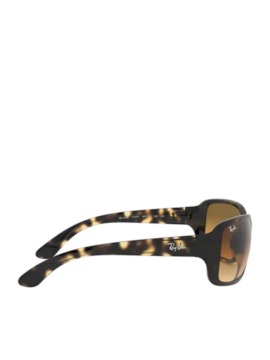 Ray Ban Men's Sunglasses with Brown Tartaruga Horn-Rimmed Frame and Brown Gradient Lenses RB4068 710/51