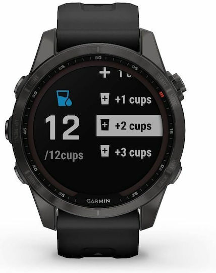 Garmin Fenix 7S Sapphire Solar Titan 42mm Rezistent la apă