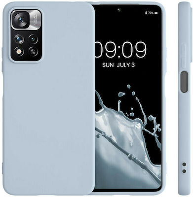 KWmobile TPU Umschlag Rückseite Silikon Light Blue Matte (Redmi Note 11 Pro) 56675.58