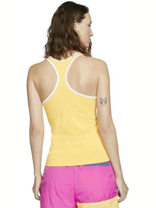 Nike Heritage Women's Athletic Cotton Blouse Sleeveless Yellow