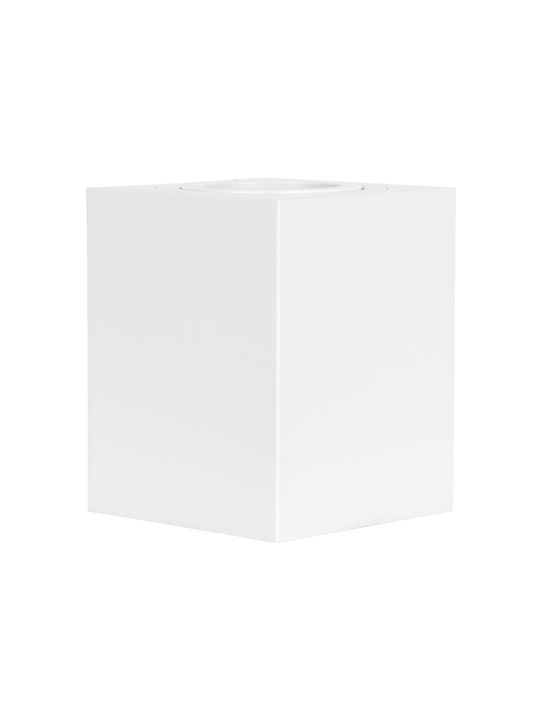 GloboStar AKIRA Square Single Spot with Socket GU10 in White Color