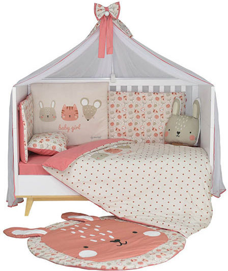 Bebe Stars Bunny Kids Rug Cotton Rotten Apple 102x124cm
