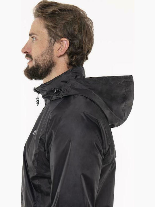 Mias Origin Μπουφάν Αδιάβροχο Jet Black