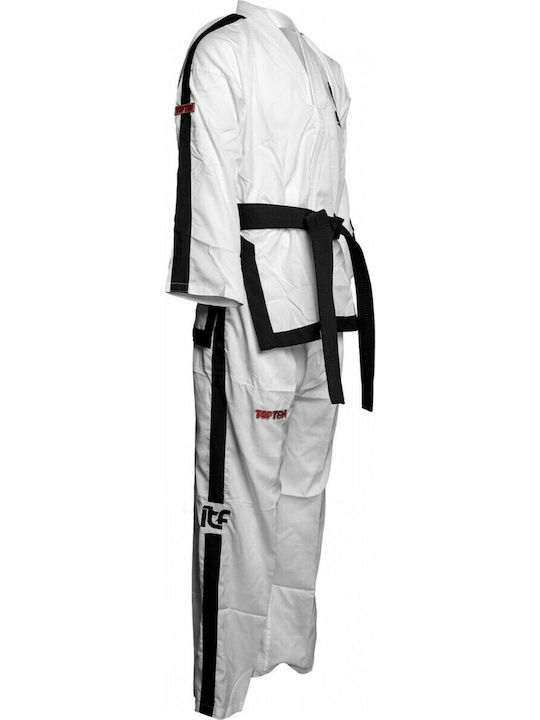 Top Ten ITF Master Instructor Air Deluxe Taekwondo Dobok Unisex White