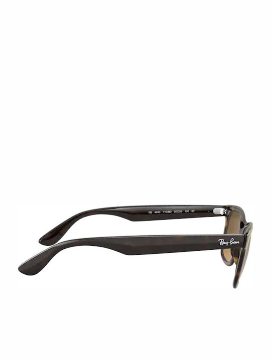 Ray Ban Unisex Sonnenbrille mit Braun Schildkröte Kunststoff Gestell und Braun Verlaufsfarbe Linse RB4640 710/M2