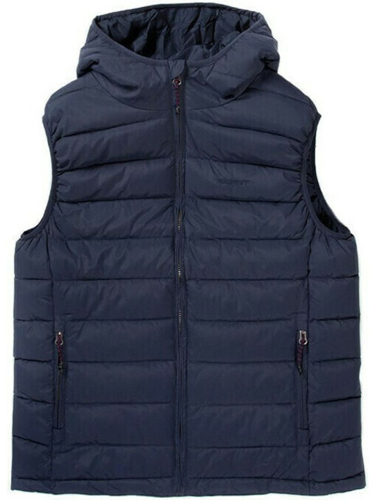 Αμάνικο Μπουφάν Puffer Navy Blue