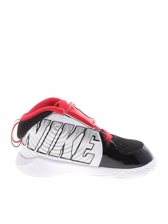 Hustle Team Hustle D 9 Auto TD Kids Sports Shoes Basketball with Hoop & Loop Closure White