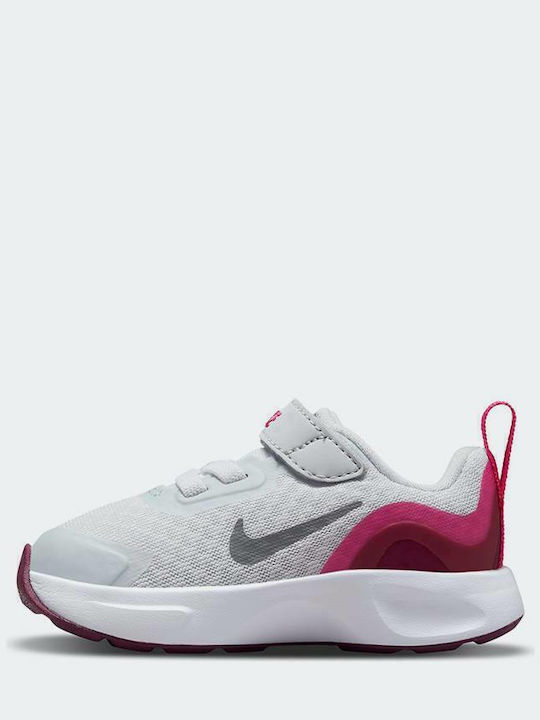 Wearallday Kids Sports Shoes Running with Hoop & Loop Closure Gray