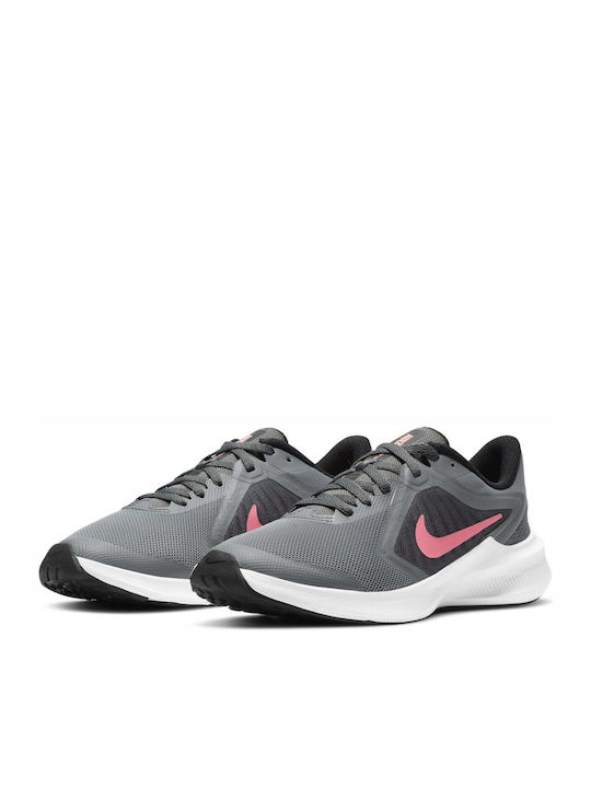 Downshifter Downshifter 10 Kids Sports Shoes Running with Laces Smoke Grey / Sunset Pulse / Black