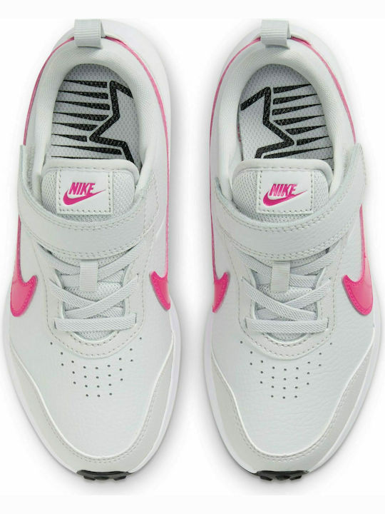 Varsity Leather PSV Kids Sports Shoes Running with Hoop & Loop Closure White