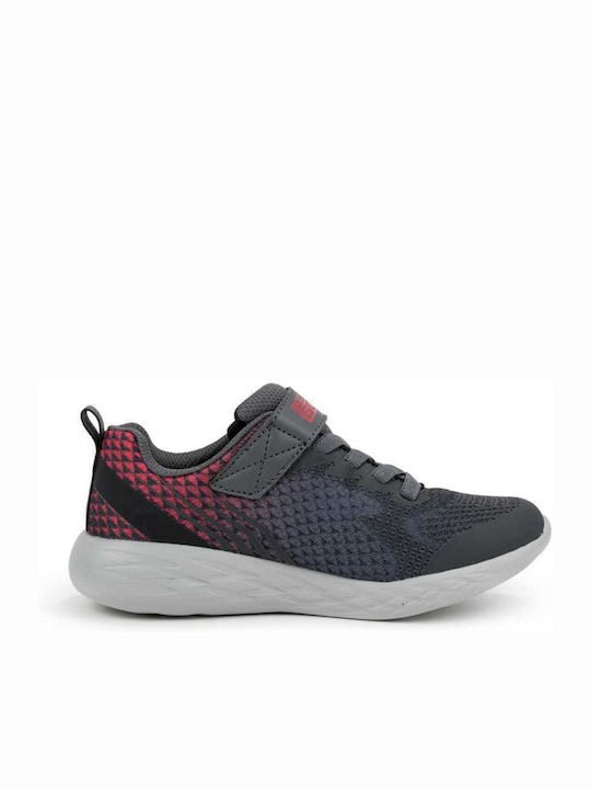 Go Run Kids Sports Shoes Running with Hoop & Loop Closure Gray