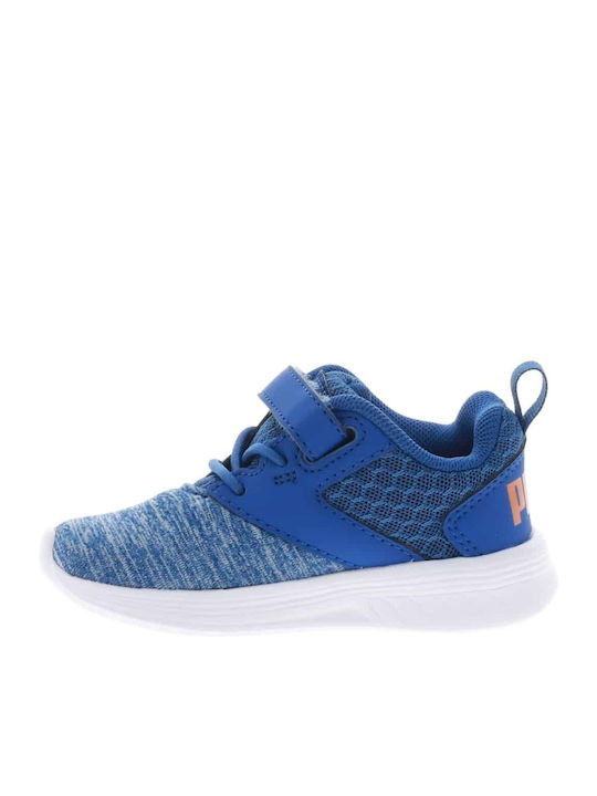 NRGY Comet V INF Kids Sports Shoes Running with Hoop & Loop Closure Blue