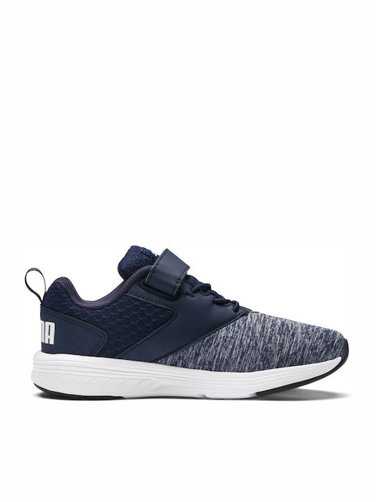 Comet V Kids Sports Shoes Running with Hoop & Loop Closure Navy Blue