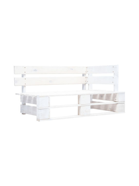 Viersitziges Sofa Außenbereich aus Paletten mit Kissen 220x65x55cm
